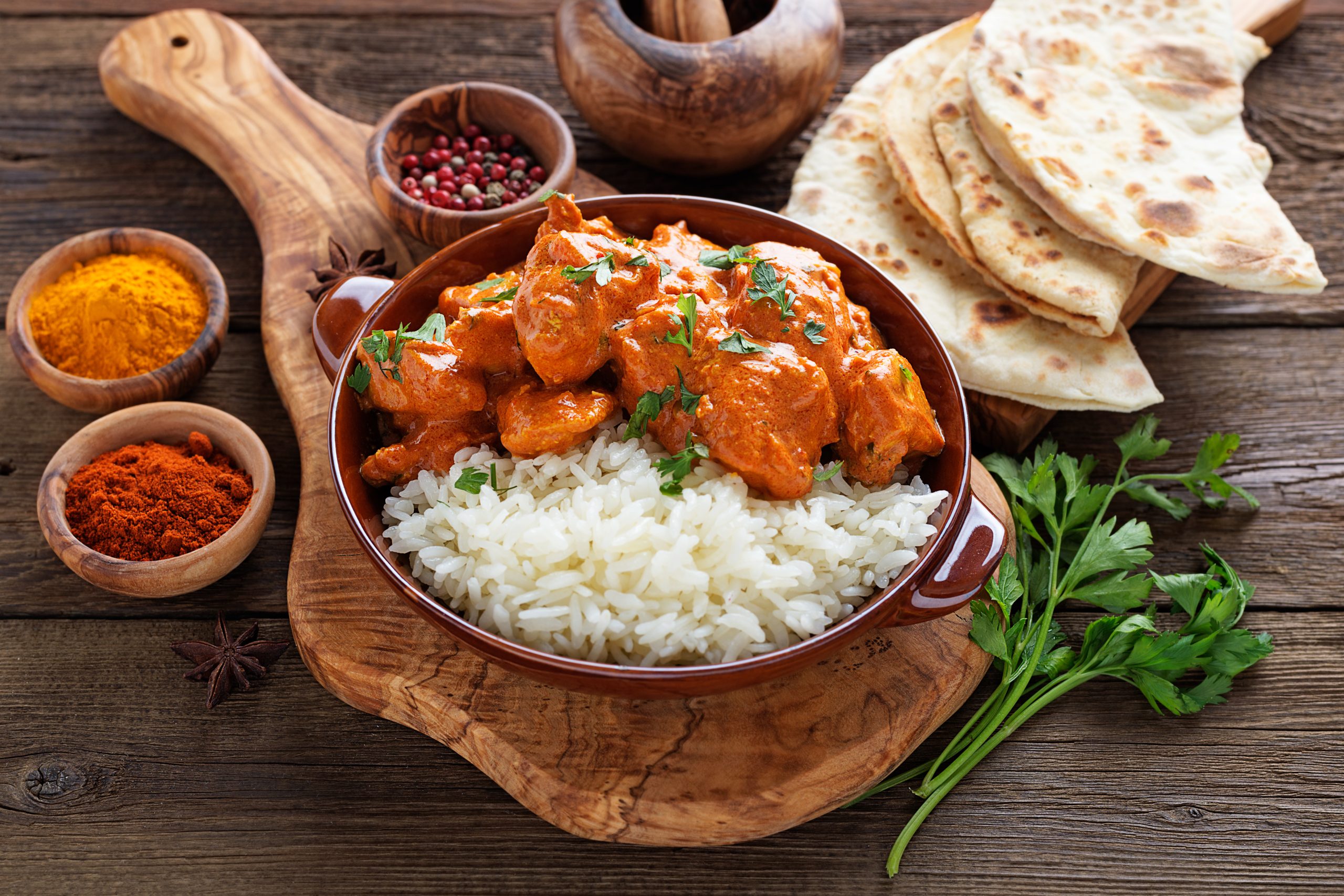36. Butterchicken med ris